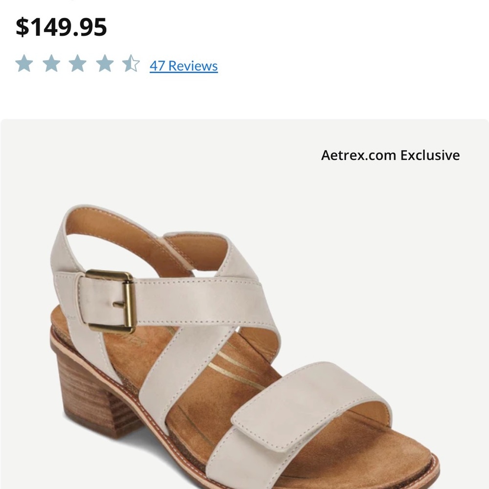 Aetrex Women's Tan Sandals